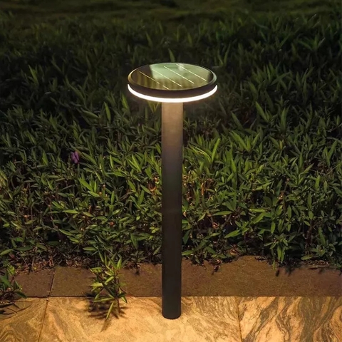 Cột Đèn Thấp Sân Vườn Năng Lượng Mặt Trời Kiểu Đĩa Bay Hiện Đại ZALAA ZG-CPD8804