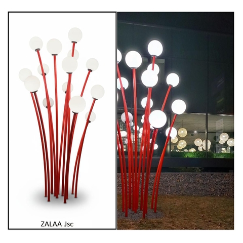 Cột Đèn Trang Trí Cảnh Quan Quả Cầu Nghệ Thuật ZALAA LED Art Lights | ZCV-ART 002