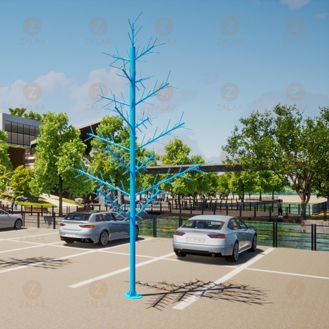 Cột Đèn LED Kiểu Dáng Cây Thông trang trí Trung Tâm Thương Mại ZALAA