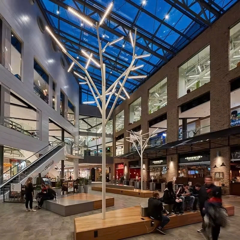 Cột Đèn Trang Trí Công Viên Ghép Nhiều Cành Cây Phát Sáng Cao 6M ZCV ZALAA LED Tree Lights