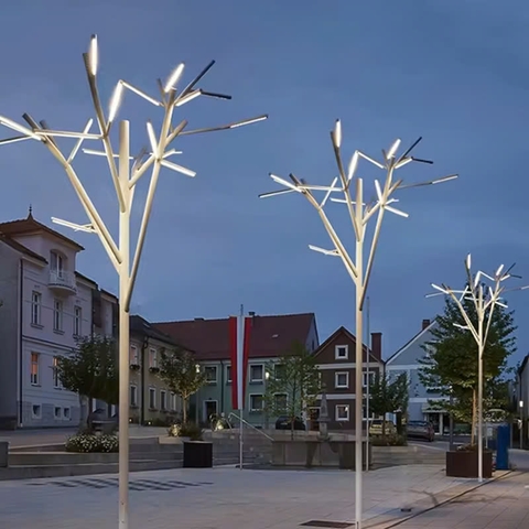 Cột Đèn Trang Trí Công Viên Ghép Nhiều Cành Cây Phát Sáng Cao 6M ZCV ZALAA LED Tree Lights