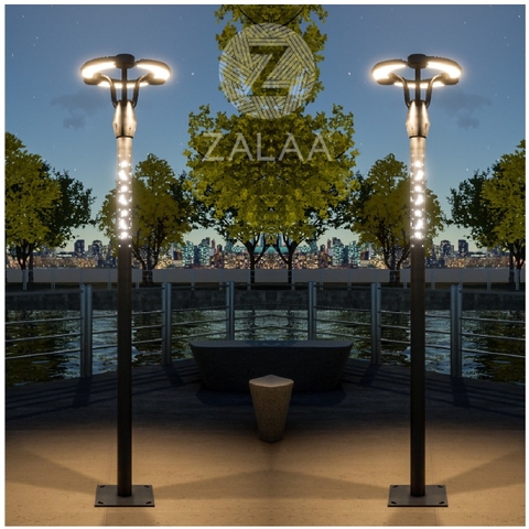 Cột Đèn LED Trang Trí Cảnh Quan Công Viên Sân Vườn Hiện Đại 60W chiều cao từ 5M ZCV-H500-60W