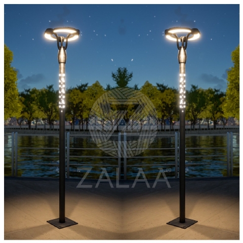 Cột Đèn LED Trang Trí Cảnh Quan Công Viên Sân Vườn Hiện Đại 60W chiều cao từ 5M ZCV-H500-60W