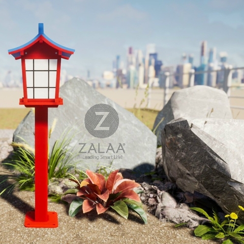 Cột Đèn Chiếu Sáng Cảnh Quan Kiến Trúc Cổ Điển Nhật Bản H90cm-1m5 15-25w ZALAA