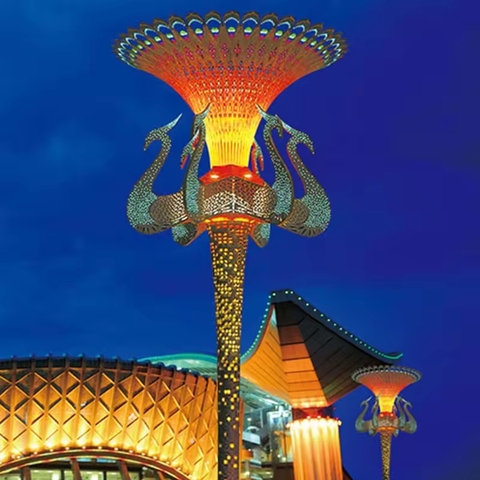 Cột Đèn ZALAA Trang Trí Nghệ Thuật 3D RGB Chiếu Sáng Cho Mùa Lễ Hội | LED Festival Lights