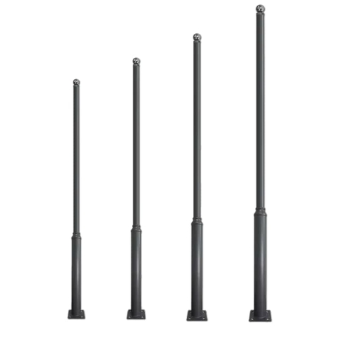Cột Đèn Sân Vườn Giật Cấp cao từ 2,5 đến 6m giá tại xưởng sản xuất, OEM theo yêu cầu