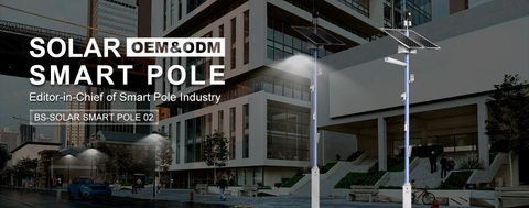 Cột Thông Minh Năng Lượng Mặt Trời ZBS-SSP-02 ZALAA ODM/OEM cho Smart City