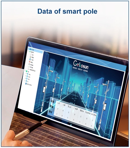 Cột thông minh ZBS-Smart Pole 03 ZALAA OEM / ODM cho Thành phố thông minh