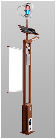 Cột thông minh ZBS-Smart Pole 03 ZALAA OEM / ODM cho Thành phố thông minh