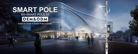 Cột thông minh ZBS-Smart Pole 03 ZALAA OEM / ODM cho Thành phố thông minh