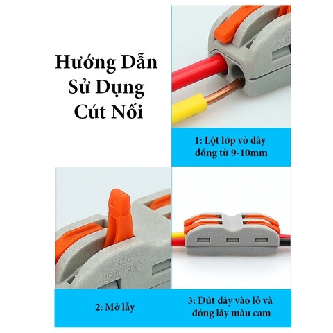 Cút Nối Dây Điện Nhanh, An Toàn cho các dự án thiết bị chiếu sáng ngoài trời, chống nước - Linh Kiện đèn led Zalaa