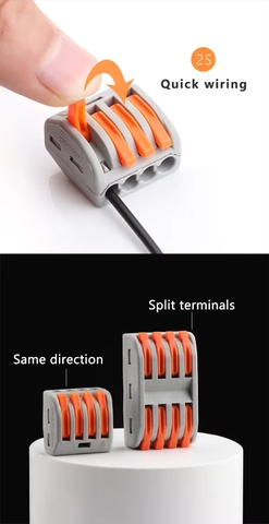 Cút Nối Dây Điện Nhanh, An Toàn cho các dự án thiết bị chiếu sáng ngoài trời, chống nước - Linh Kiện đèn led Zalaa