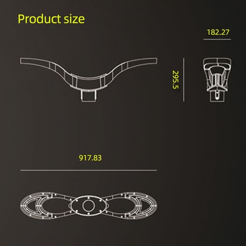 Đầu Cột Đèn Chiếu Sáng Công Viên Kiểu Dáng Hiện Đại ZAT-1054 60-90W, H3-6m ZALAA  Hướng Smart City