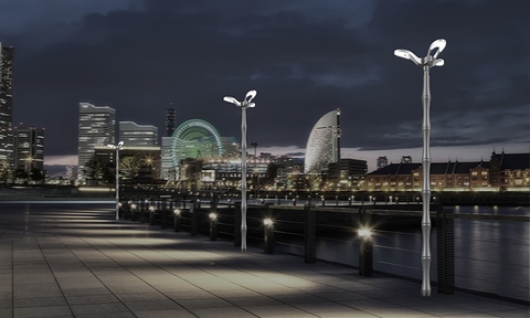 Đầu Cột Đèn Chiếu Sáng Công Viên Kiểu Dáng Hiện Đại ZAT-1054 60-90W, H3-6m ZALAA  Hướng Smart City