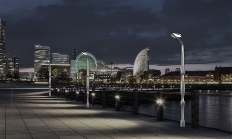 Đầu Cột Đèn Chiếu Sáng Công Viên Kiểu Dáng Hiện Đại ZAT-1051 30-60W, H3-6m ZALAA  Hướng Smart City