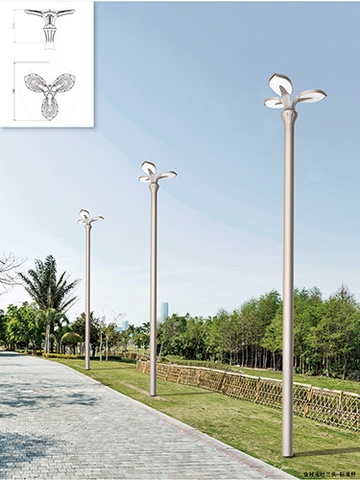 Đầu Cột Đèn Chiếu Sáng Công Viên Kiểu Dáng Hiện Đại ZAT-1055 40-120W, H3-6m ZALAA Hướng Smart City