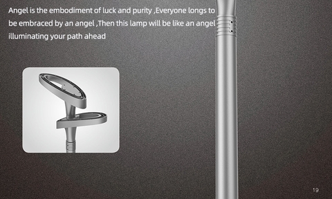 Đầu Cột Đèn Chiếu Sáng Công Viên Kiểu Dáng Hiện Đại ZAT-1049 30-60W, H3-6m ZALAA  Hướng Smart City