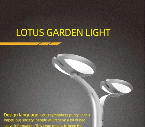 Đầu Cột Đèn Chiếu Sáng Công Viên Kiểu Dáng Hiện Đại ZAT-1051 30-60W, H3-6m ZALAA  Hướng Smart City