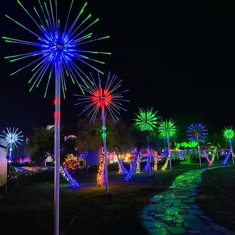 Đầu đèn trang trí kiểu Hoa Bauhinia LED đổi màu RGB 350W 48 đầu ống H1500 D2500 Zalaa ZCSV-PH-20