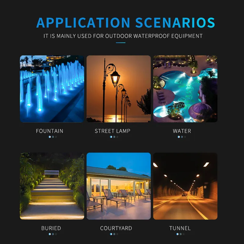 Hộp Nối Điện Chống Nước 3 Ngả Ngoài Trời IP68 - Linh kiện đèn led Zalaa