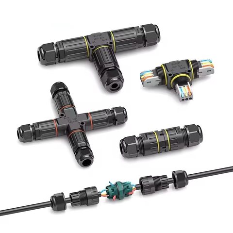 Đầu Nối Điện Cút Điện 2 Đầu E-Weichat M20-3P Chia 2 3 4 PIN Chống nước, Ngoài trời IP68 - Linh kiện đèn led Zalaa