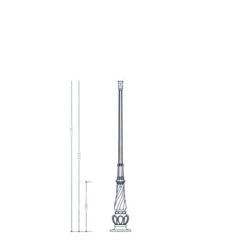 Đế Cột DC07 Banian - Chân Đế Cột Đèn Thép Gang Bền Bỉ Chịu Lực Cao