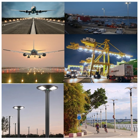 Đèn Năng Lượng Mặt Trời Chiếu Sáng Đường Cao Tốc Đi Sân Bay - Dành cho dự án