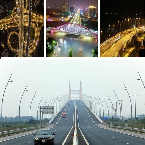 Đèn Năng Lượng Mặt Trời Chiếu Sáng Cầu Vượt Cầu, Vượt Sông, Vượt Qua Đường Lớn - Dành cho dự án