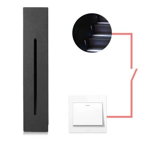 Đèn LED Âm Cầu Thang Hình Chữ Nhật H90mm 3W 3000K / 4000K / 6000K ZALAA