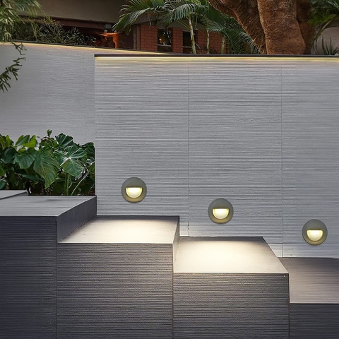 Đèn LED Âm Cầu Thang Mặt Nồi Tròn - Dẫn Đường Đi Nội Thất