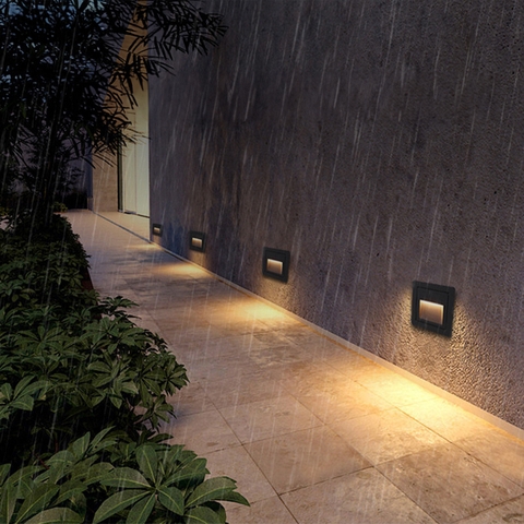 Đèn LED Âm Cầu Thang Mặt Nồi Vuông - Dẫn Đường Đi Nội Thất