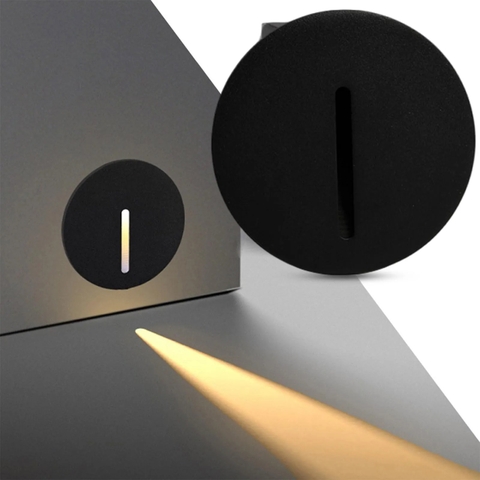 Đèn LED Âm Cầu Thang ZACT Mẫu Tròn 90mm 3W Blue / Green / Red