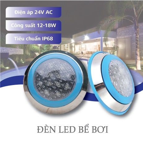 Đèn LED Bể Bơi, Hồ Bơi, Âm Tường Dưới Nước - Chất Lượng Cao