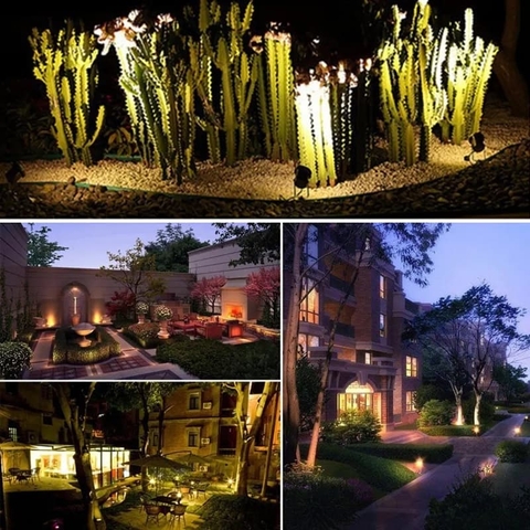 Đèn LED Cắm Cỏ Rọi Cây, Chiếu sáng bãi cỏ, Soi tường trang trí sân vườn ngoài trời