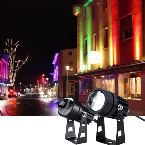 Đèn LED Chiếu Cây, Chiếu Cột, Hắt Cây trang trí và chiếu sáng cảnh quan sân vườn ngoài trời