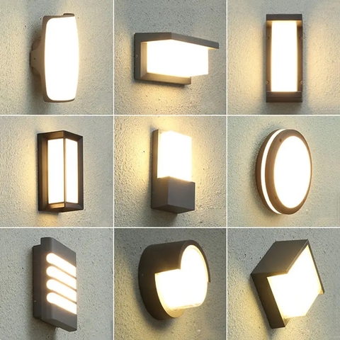 Đèn LED Gắn Tường chiếu sáng ngoại thất và trang trí cảnh quan sân vườn