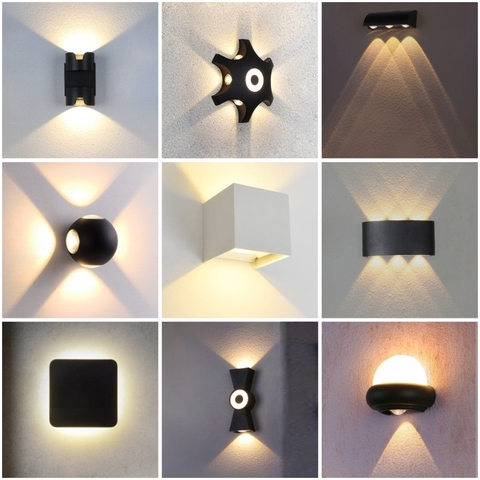 Đèn LED Gắn Tường chiếu sáng ngoại thất và trang trí cảnh quan sân vườn