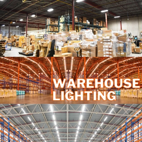 Đèn LED Highbay Nhà Xưởng Thắp Sáng Kho Hàng Cao Dưới 4m