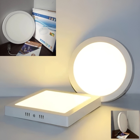 Đèn LED Ốp Trần Nổi Tròn/Vuông Chiếu sáng Văn Phòng / Showroom Nội Thất