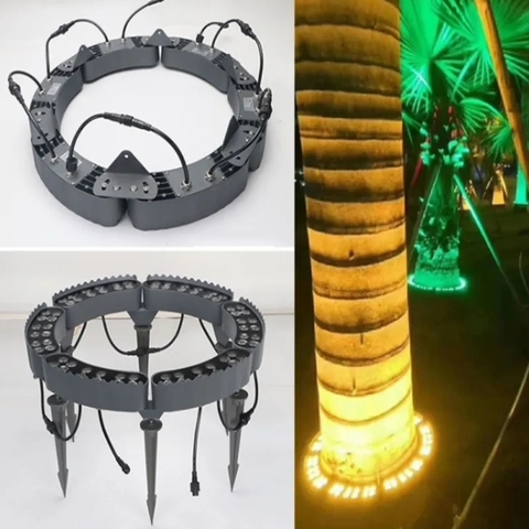 Đèn LED Ôm Gốc Cây, Ôm Cột, Vòng Tròn trang trí và chiếu sáng cảnh quan sân vườn ngoài trời