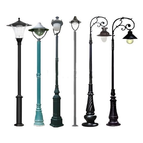 Đèn Sân Vườn Cột Trụ Cao Chiếu Sáng và Trang Trí Cảnh Quan Ngoài Trời