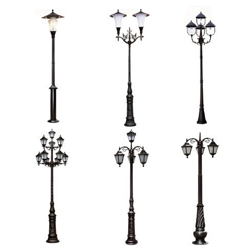 Đèn Sân Vườn Cột Trụ Cao Chiếu Sáng và Trang Trí Cảnh Quan Ngoài Trời