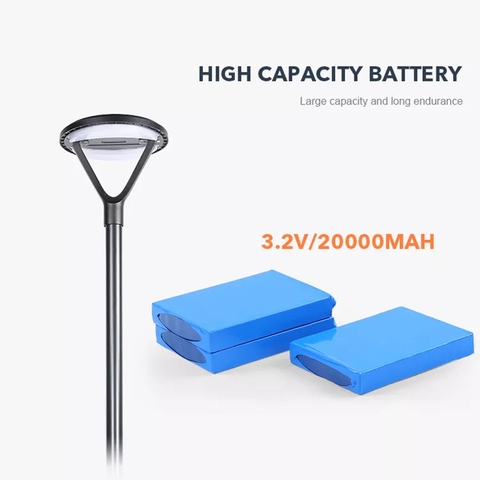 Đèn Cảnh Quan Sân Vườn Năng Lượng Mặt Trời ZG-TYD2705 20W ZALAA Cho cột cao 3-5m