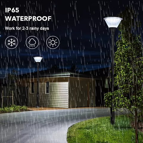 Đèn Cảnh Quan Sân Vườn Năng Lượng Mặt Trời ZG-GGD001 ZALAA cho cột cao 2-4m