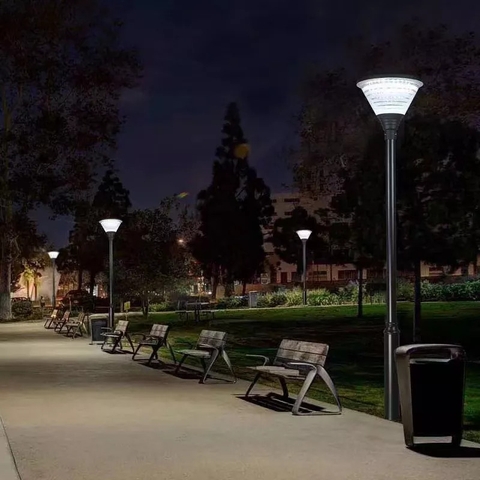 Đèn Cảnh Quan Sân Vườn Năng Lượng Mặt Trời ZG-GGD001 ZALAA cho cột cao 2-4m