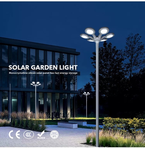 Đèn Chiếu Sáng Quảng Trường Sân Vườn Công Viên 2023 Solar Garden ZG-TYD5106 ZALAA