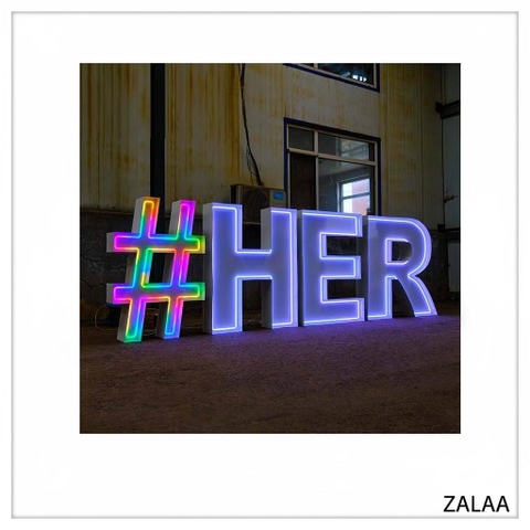 Đèn Chữ Khung Hộp Marquee Lights ZALAA OEM cho Sự Kiện, Lễ hội, Wedding, Sân khấu