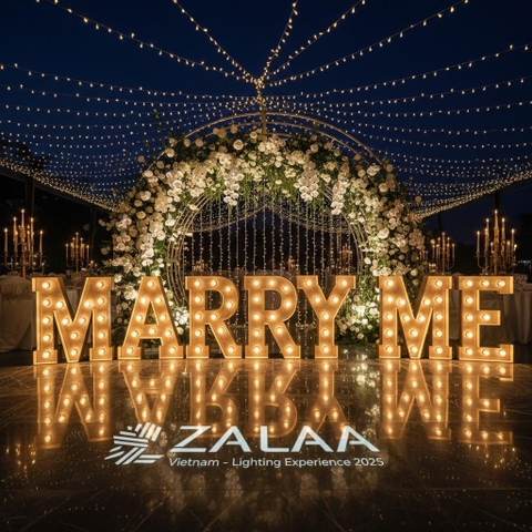 Đèn Chữ Khung Hộp Marquee Lights ZALAA OEM cho Sự Kiện, Lễ hội, Wedding, Sân khấu