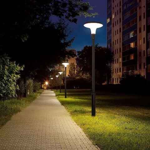 Đèn Đường Công Viên Năng Lượng Mặt Trời ZG-TYD1104 25W ZALAA cho cột cao 2-4m