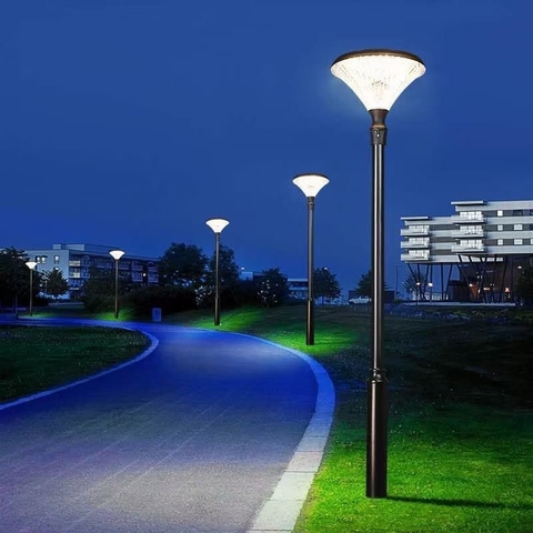 Đèn Đường Sân Vườn Năng Lượng Mặt Trời ZG-GGD003 ZALAA cho cột cao 2-4m